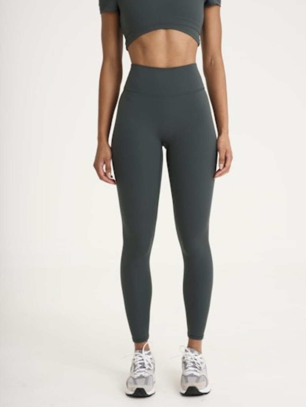 Allfenix Slate Gray High Rise Activewear Leggings Small